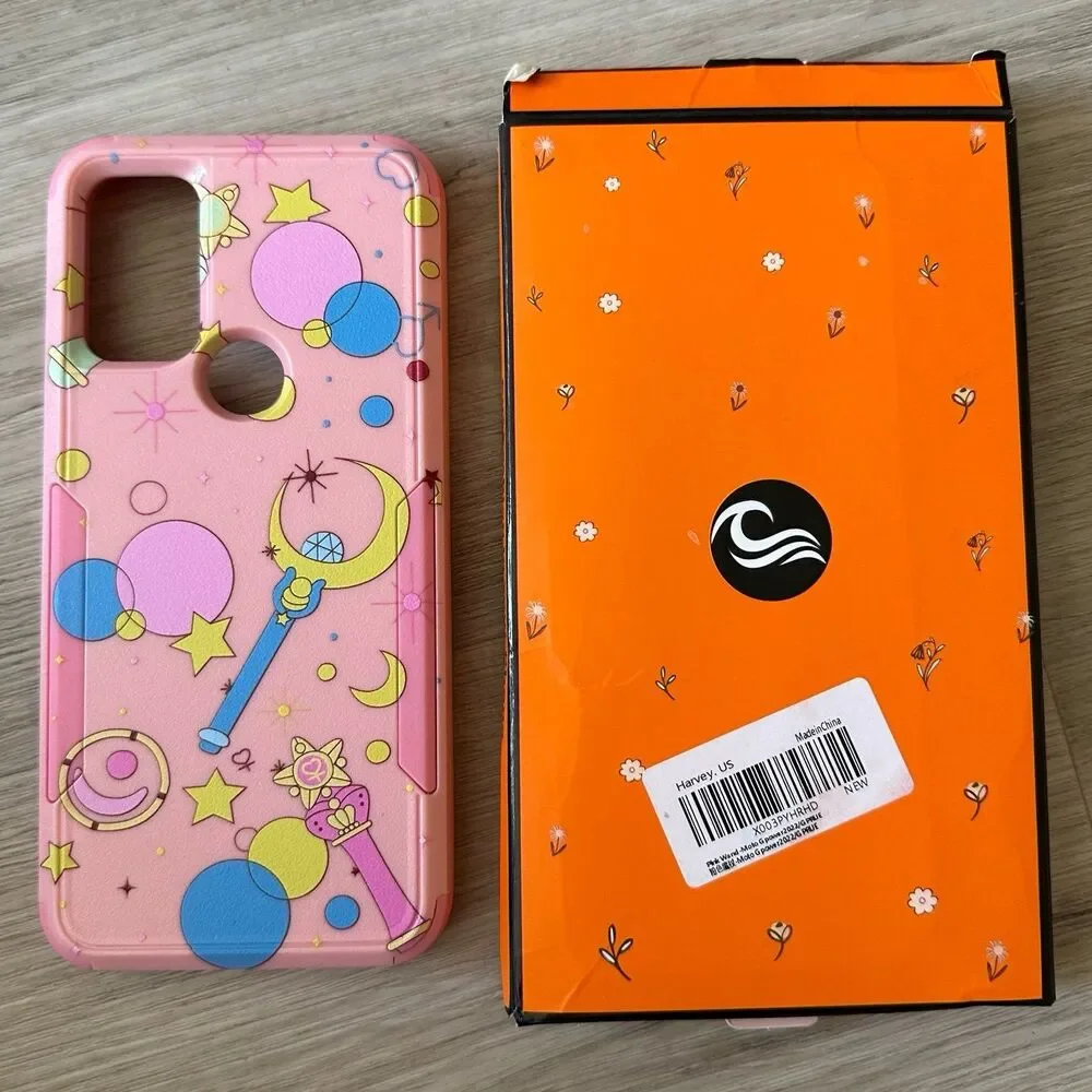 Pink Wand Phone Case for Moto G Power 2022 Sailor Moon
